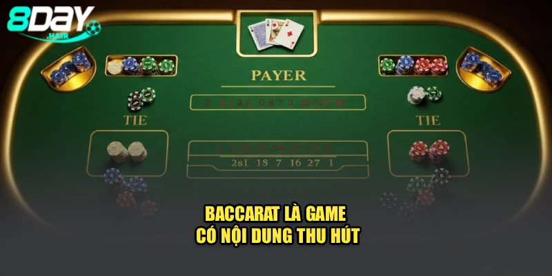 Baccarat là game có nội dung thu hút