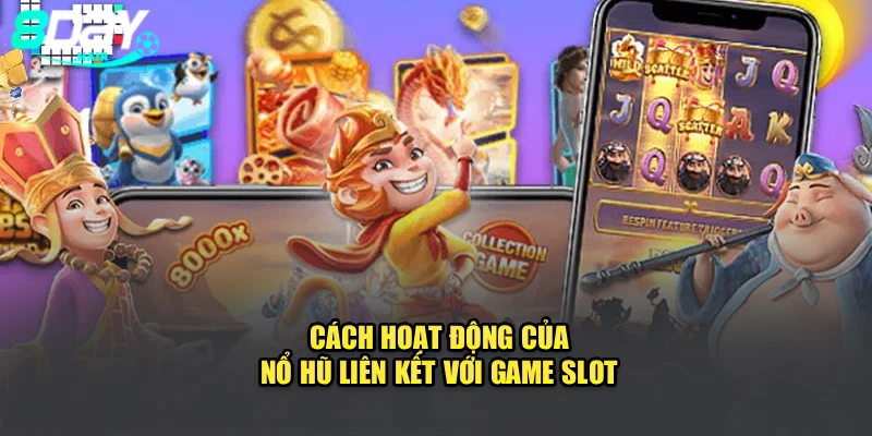 Cách hoạt động của nổ hũ liên kết với game slot