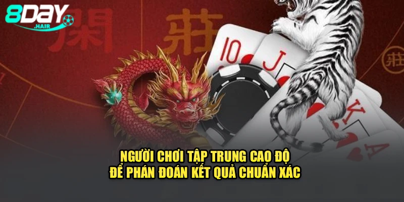 Người chơi tập trung cao độ để phán đoán kết quả chuẩn xác 