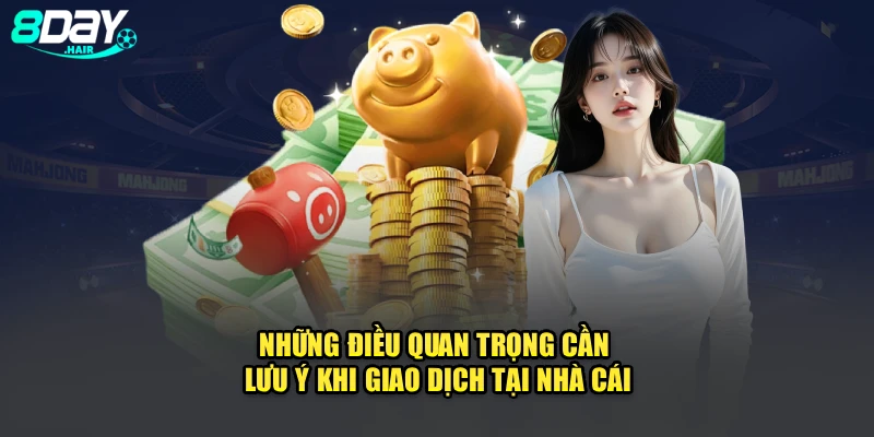 Những điều quan trọng cần lưu ý khi giao dịch tại nhà cái