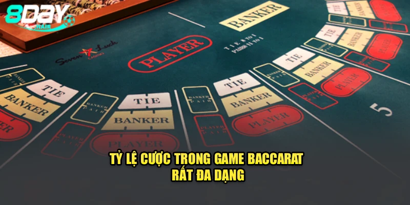 Tỷ lệ cược trong game Baccarat rất đa dạng